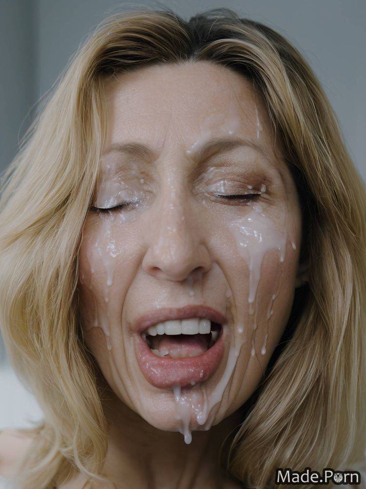 Bukkake woman ahegao cuckold movie ashamed open mouth AI porn - #main
