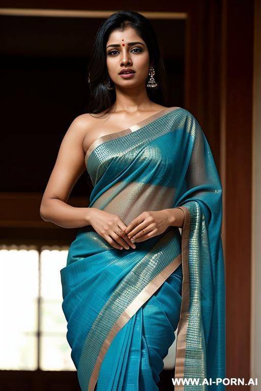 crying halfnude in saree - #main