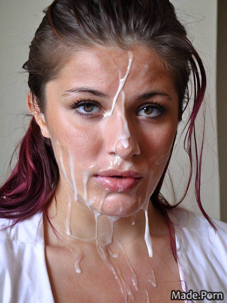 Bukkake 20 high ponytail meditation photo facial athlete AI porn - #main