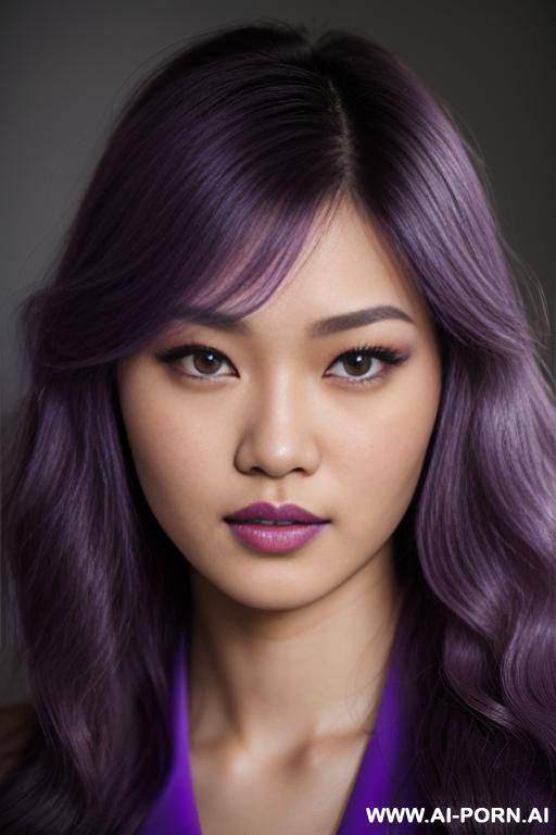 (highest quality) (visually pleasing) medium closeup, purple eyes, purple pupils, flowing hair, russian, various hairstyles, cheerful stepsister, heroic look, - #main