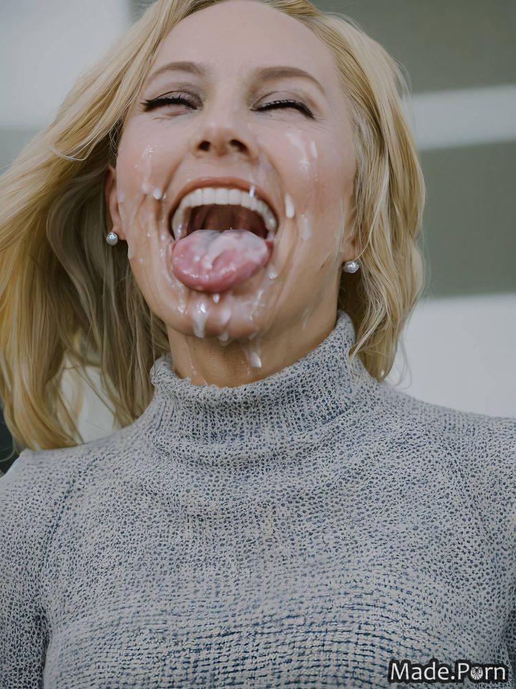 Movie 50 profile shot woman cuckold smile ahegao AI porn - #main