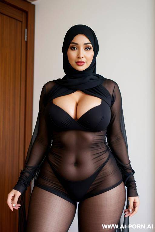 arab, hijab, big thigh - #main
