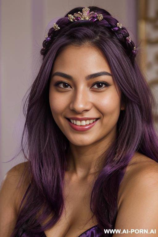 (highest quality) (aesthetically pleasing) medium closeup, her tanned skin colour, long hair, blushing, slutty grin, exposed pussy, canadian, various hairstyles, hefty look, jumping, - #main