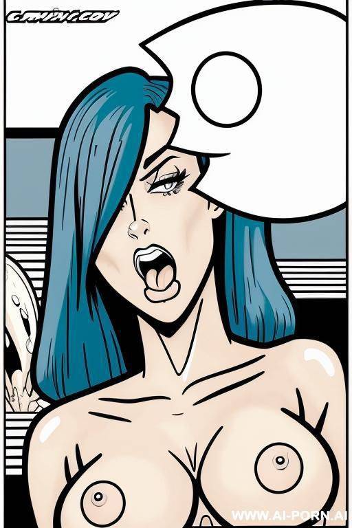 (((cartoon comics))), nude, ((blowjob)) - #main