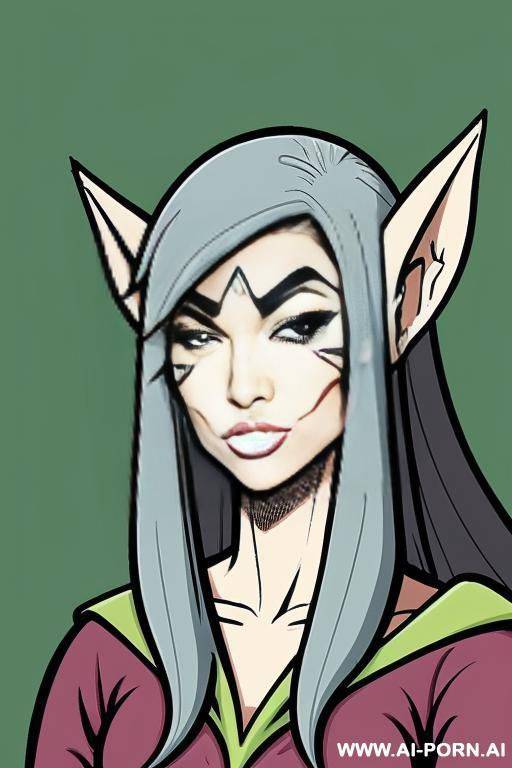 (((cartoon comics art))), ((high fantasy)), pointy elven ears - #main