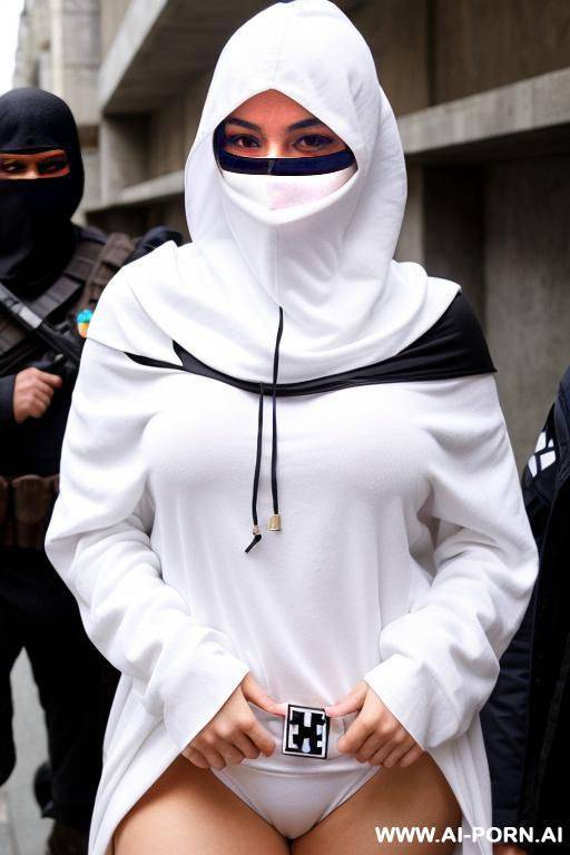 clan leader, racist white hood covering face, (((white power))) - #main