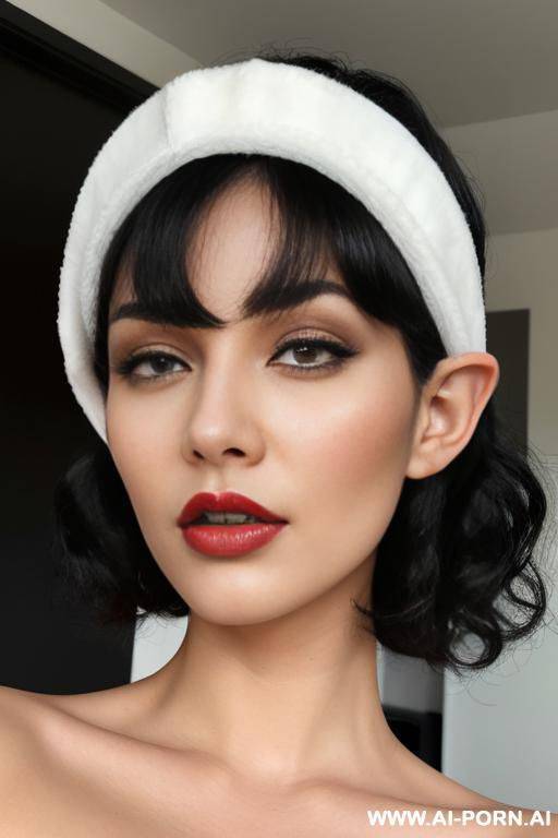 man fucking woman gystyle. man must be white with short black hair and black eyes. woman must be an elf with yellow eyes and short curly red hair. her skin must be very with a healthy redish tone over her cheeks. sehe must be moaning. - #main