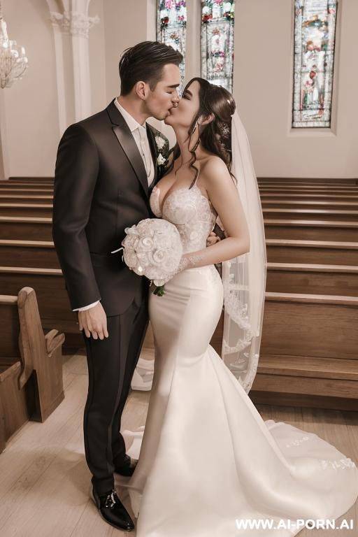 ((((d0uglas and reg1na)))) ((((hyper realistic image)))) ((((portrait couple)))) ((((blessed wedding)))) ((((dazzling bride with handsome groom)))) ((((shine wonderful dress with gigantic cleavage)))) - #main