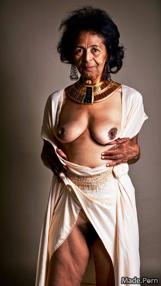 Hairy saggy tits standing egyptian woman vintage silk AI porn - #main