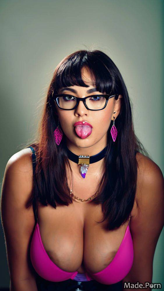 Earrings short glasses egyptian ssbbw belly dancer portrait AI porn - #main