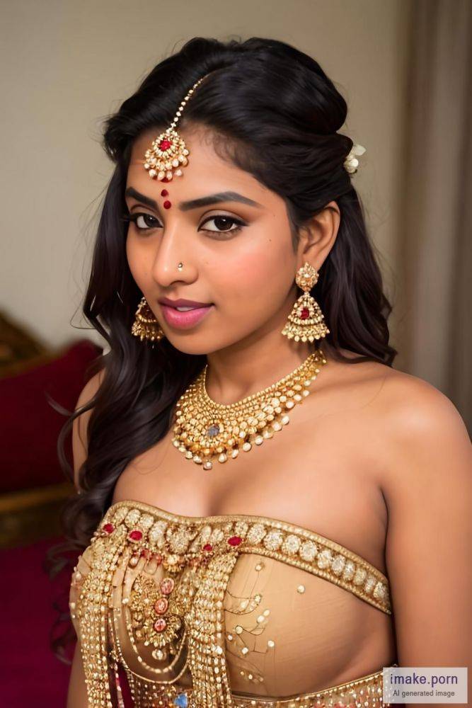 indian girl gold jewels with panties stuffed in mouth - #main