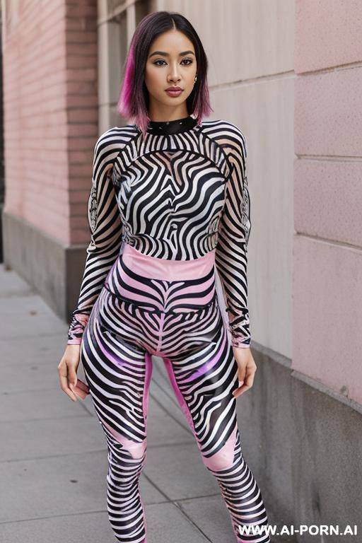 ((((zebra printed top)))) ((((pink leggings)))) - #main