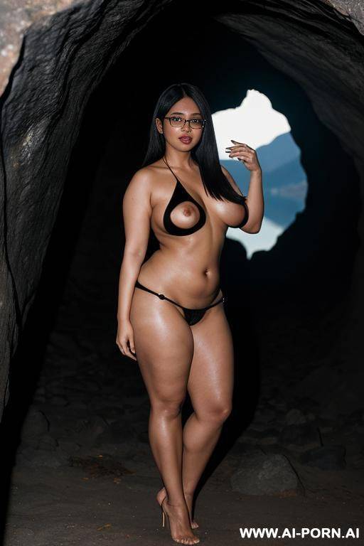 glasses, night, cave, nude - #main