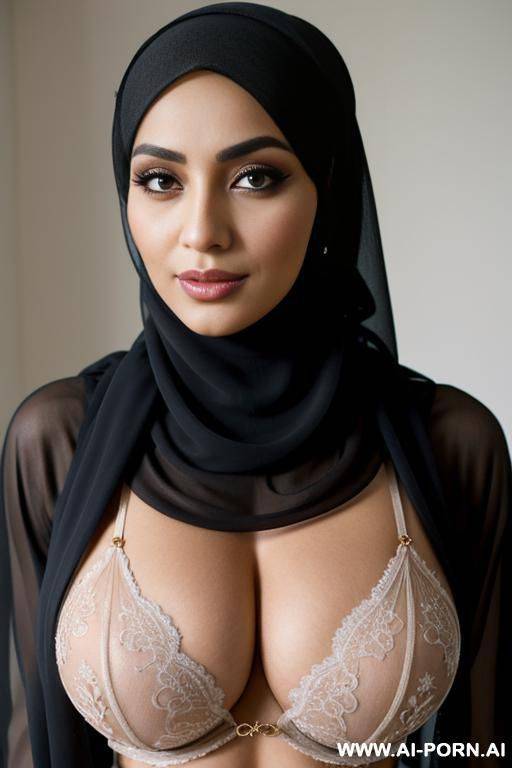 arab woman wearing a sheer hijab - #main