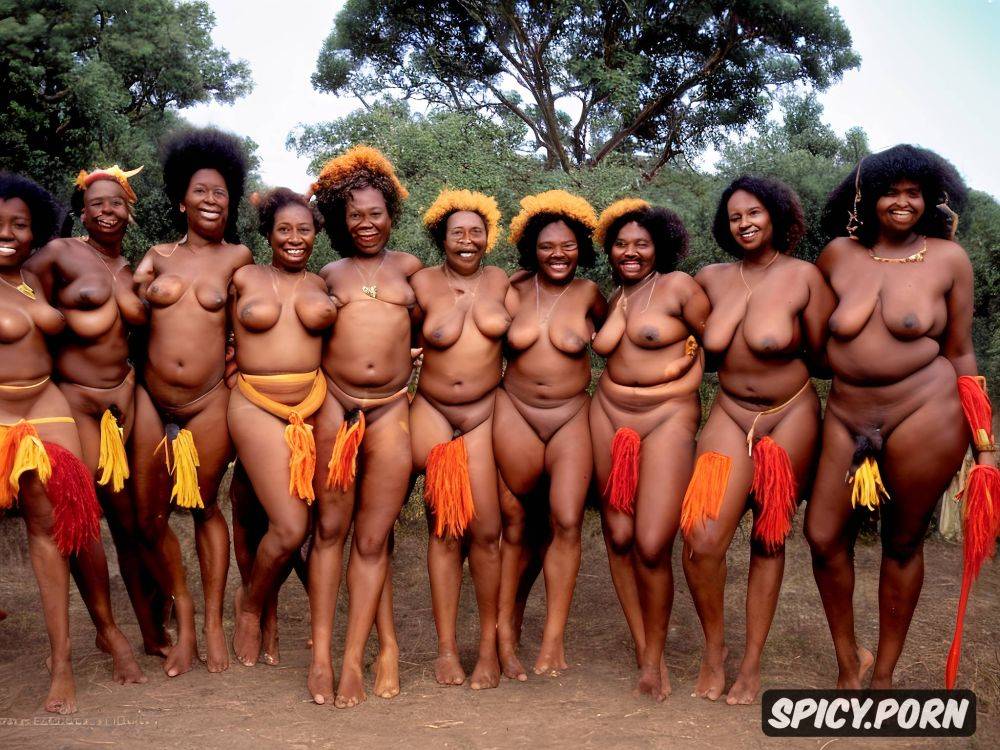 open twats, lot of native african staring vivid natural colors embossed bodies africa - #main