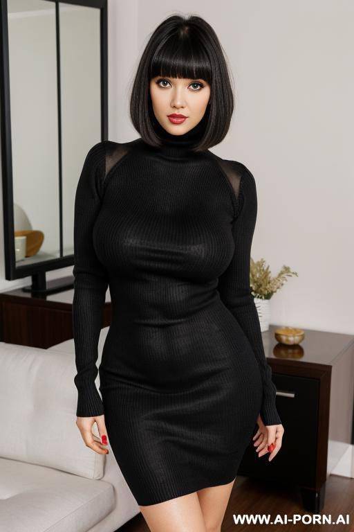 d face , tight sweater dress - #main