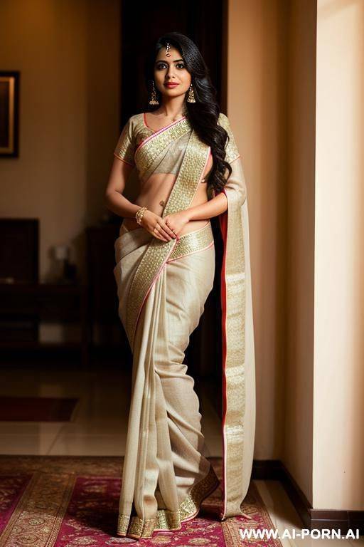 prompt for indian woman full nude with saree - #main