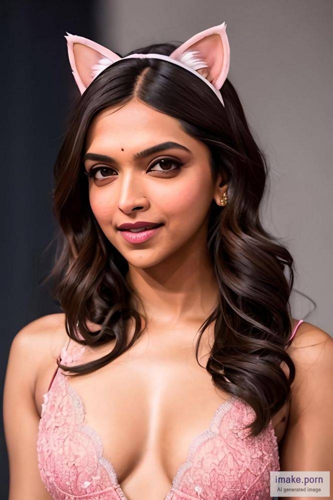 indian girl Deepika Padukone with cat ears - #main