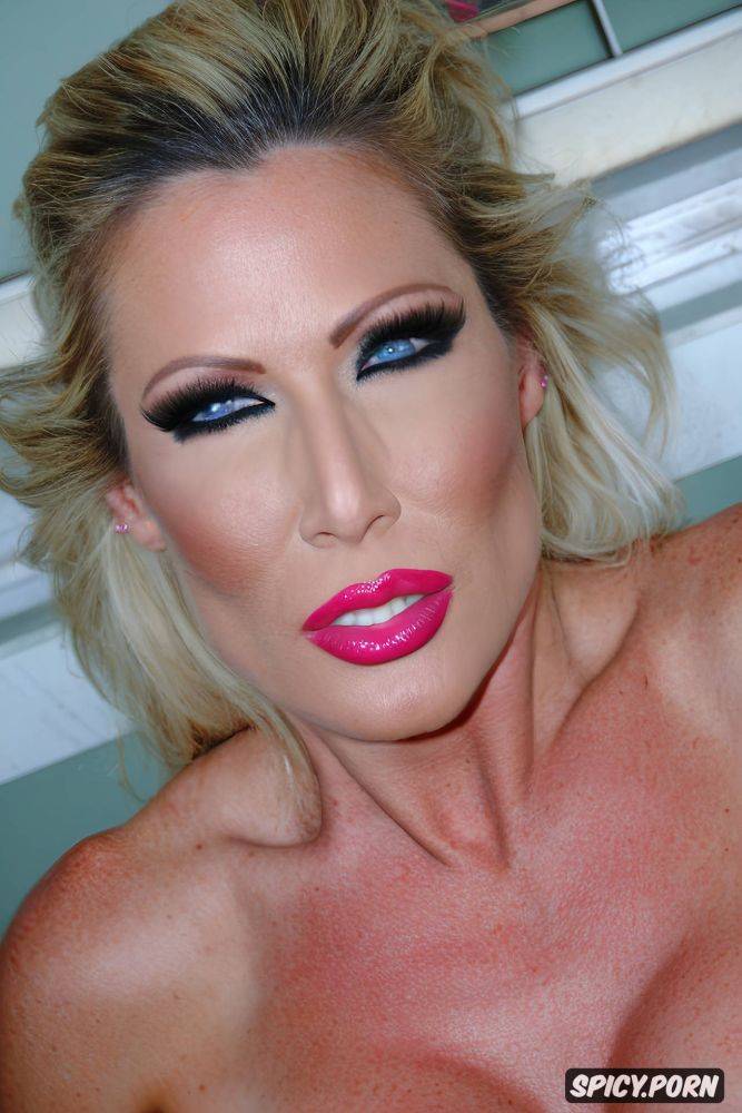 eye contact, slut makeup, plastic surgery, face closeup, milf - #main