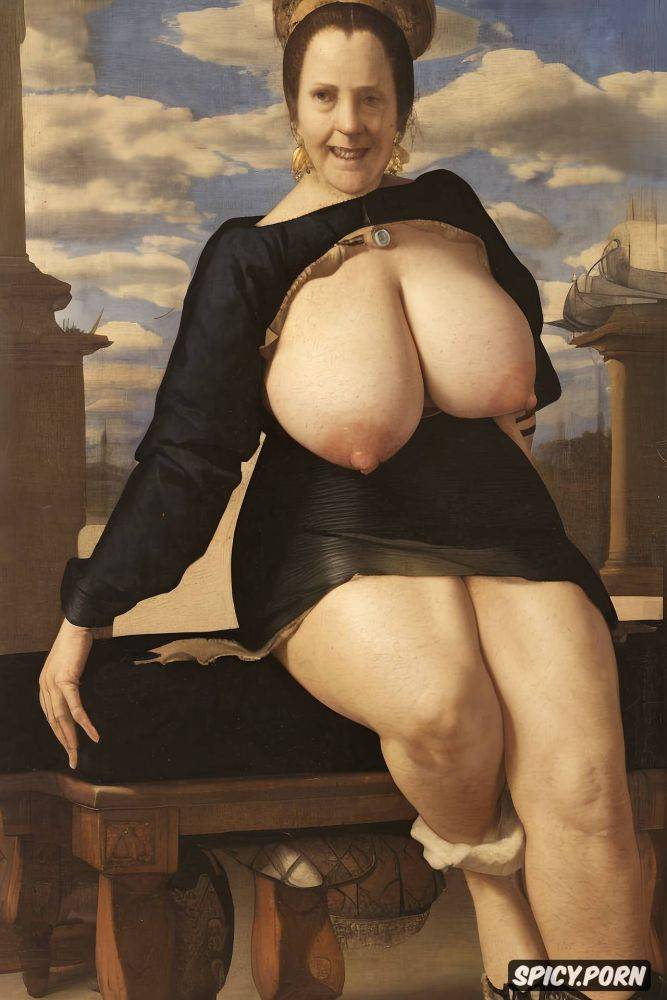 giant and perfectly round areolas very big fat tits, victorian style - #main