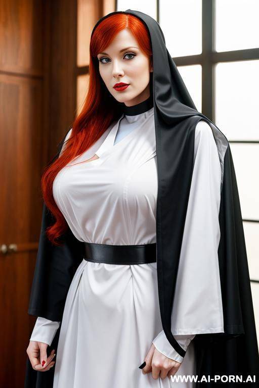 redhead, nun, femdom - #main