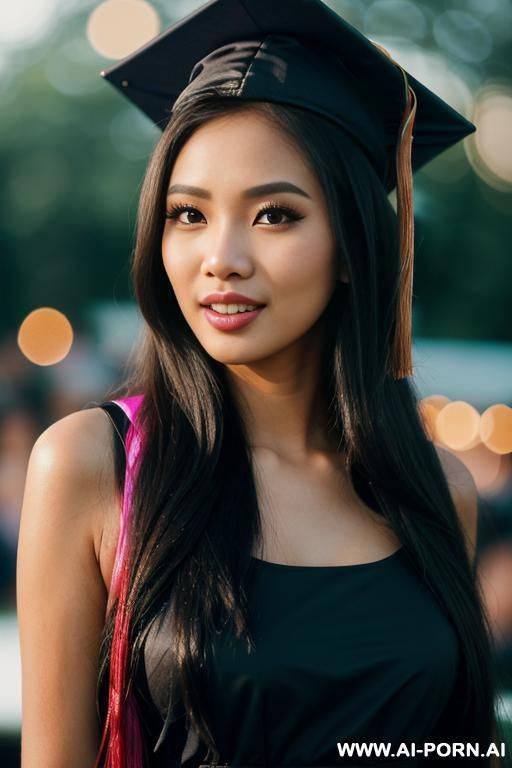 (highest quality) extreme closeup, entering her tanned body, long hair, spontaneous, เด็กใหม่, chicha amatyakul, neon bokeh, - #main