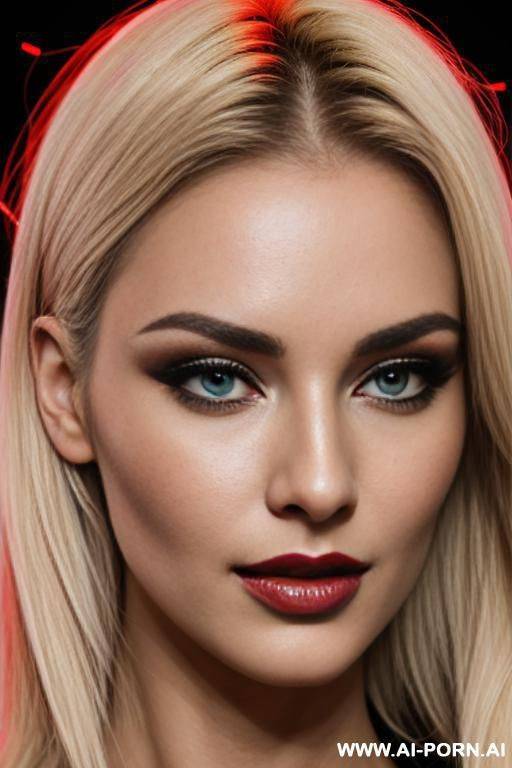 hot blonde with a led screen on her forehead - #main