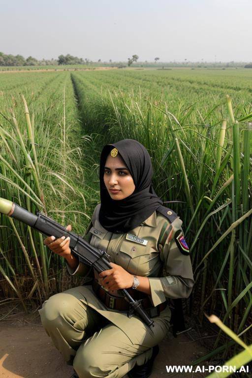 a pakistani army woman showing her private parts in sugarcane field - #main