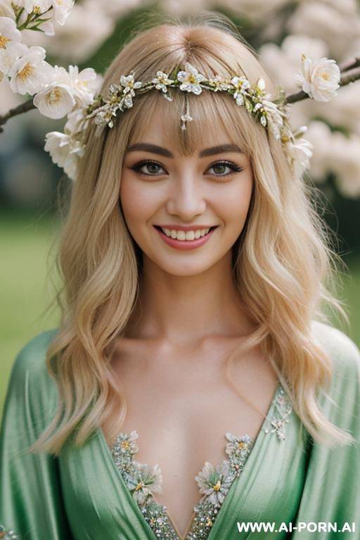 (highest quality) extreme closeup, entering her tanned face, shoulder-lenght hair, blushing, pretty grin, เด็กใหม่, chicha amatyakul, dutch, - #main
