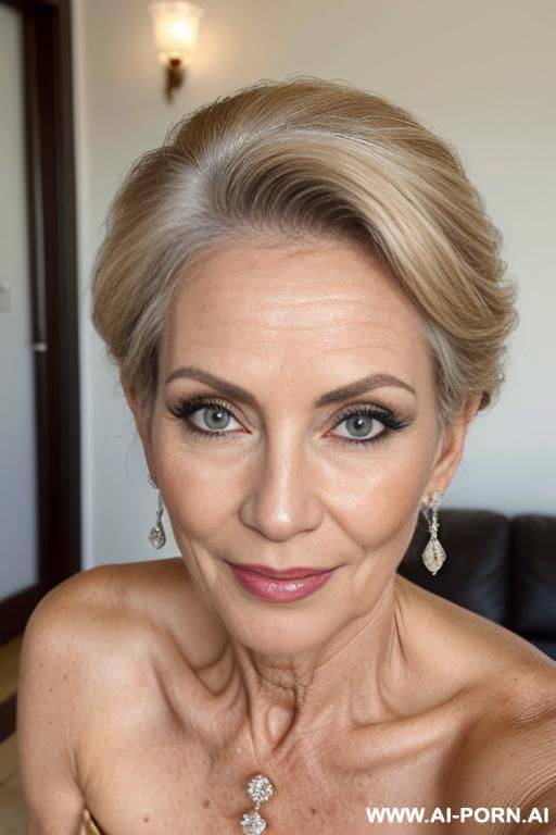 absolute beauty matured milf, elegant lady, ((updo haircut))) (((hairy pussy))), dark eyeliner, - #main
