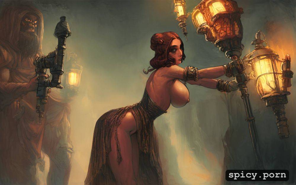 oil pinting, dark lighting, 8k, r 32, deep shadows, bear, masterpiece - #main