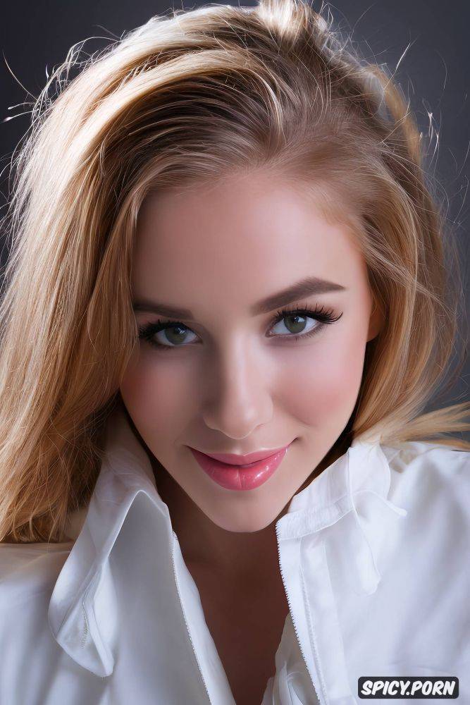 pale, beautiful face, natural, thin, innocent, blushing, standing - #main