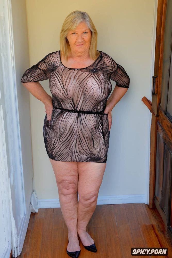 solo granny, big breasts naked to the viewer, true flawlessly human facial features - #main