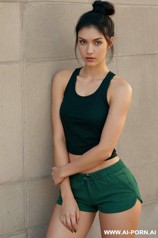 in tank top, in shorts - #main