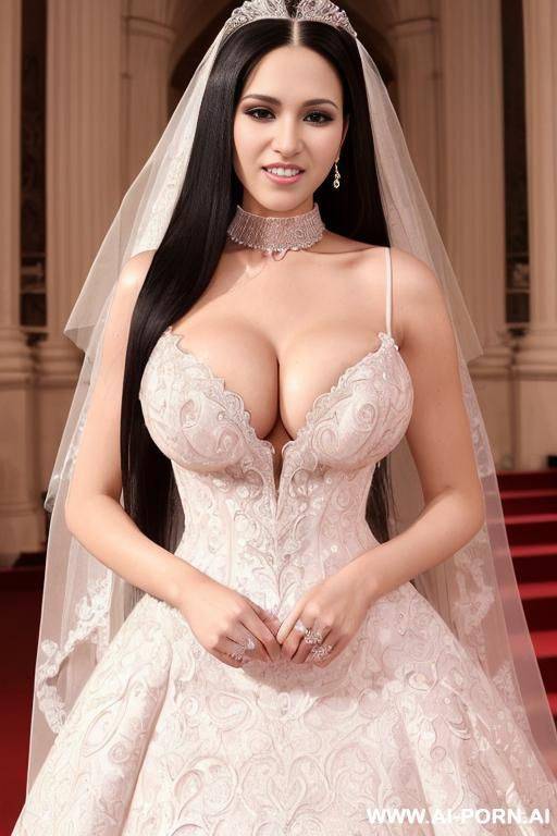 ((((douglas and regina)))) ((((handsome groom and dazzling bride)))) ((((couple portrait)))) ((((high quality picture)))) ((a woman with long straight black hair)) ((my dream cheating wife)), ((((gigantic cleavage)))) - #main