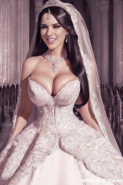 ((((douglas and regina)))) ((((handsome groom and dazzling bride)))) ((((couple portrait)))) ((((high quality picture)))) ((a woman with long straight black hair)) ((my dream cheating wife)), ((((gigantic cleavage)))), ((((busty lady))) - #main