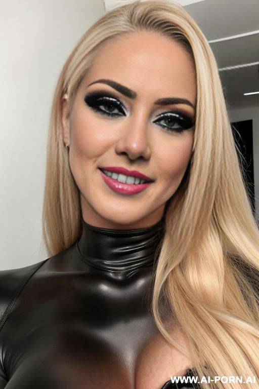 bitch mother, bitch milf, dominate, bdsm, long blond hair, heavy make up, photo realistic, seductive smile, fuck me eyes, - #main