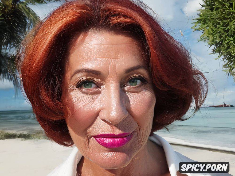 60 years old, cum on face, wrinkles, huge black veiny dick, redhead - #main