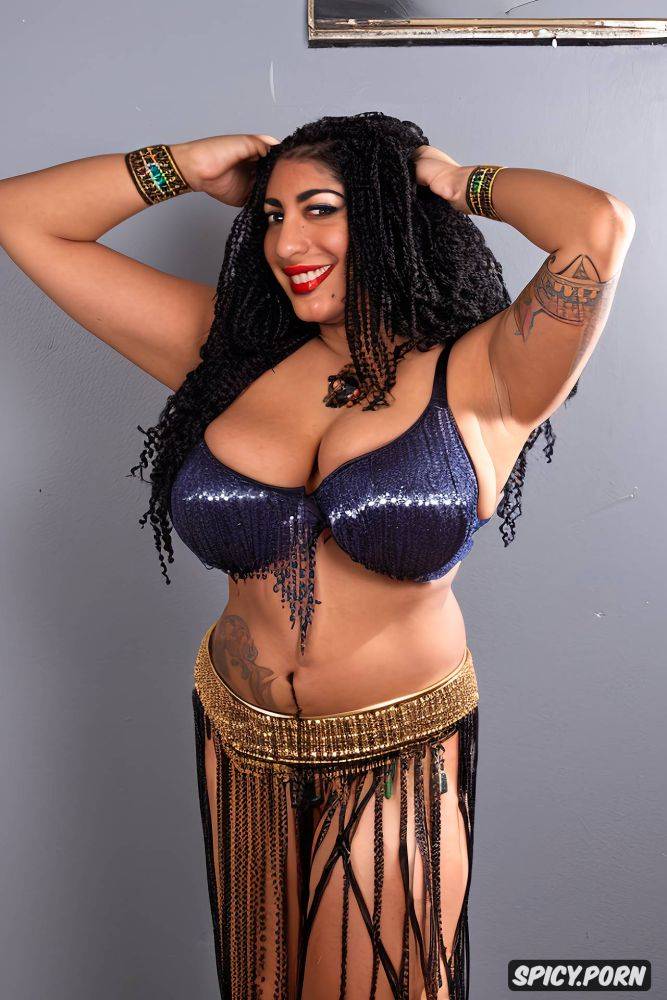 slim stomach, intricate beautiful dancing costume with matching top - #main