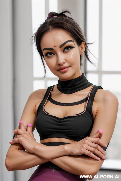 filipino happy, boobs, breasts, naked, nude, straight hair, black hair, full body, happy - #main