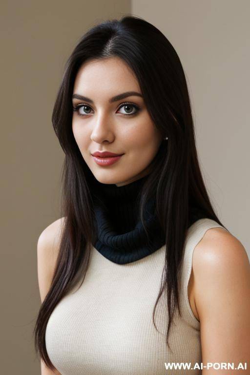 sleeveless turtleneck - #main