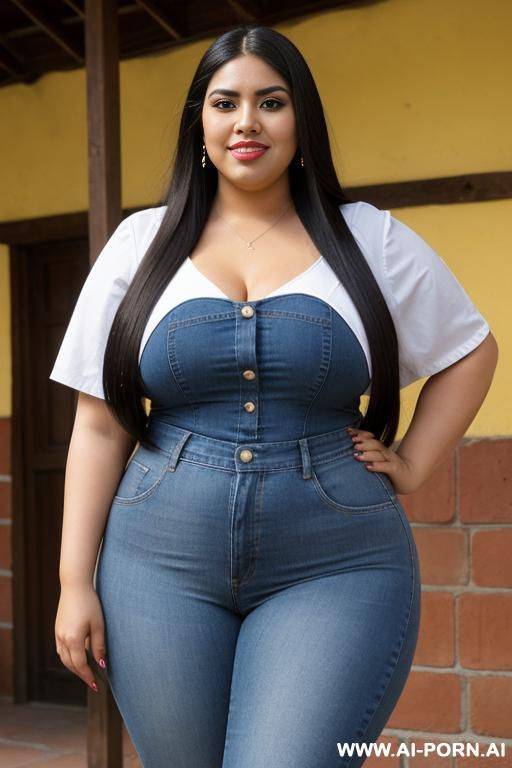 gorgeous mexican, very obese, super sized bbw, rotund, chola style, pear shaped, , long hair - #main
