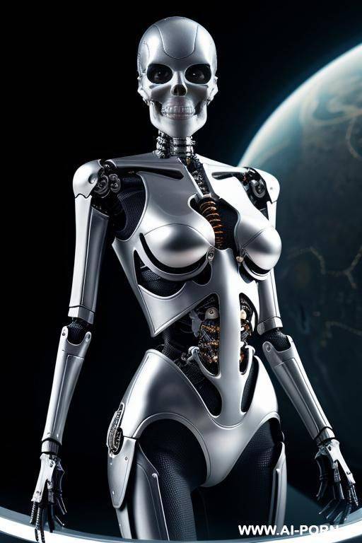 skeleton cyborg droid removing skinsuit - #main