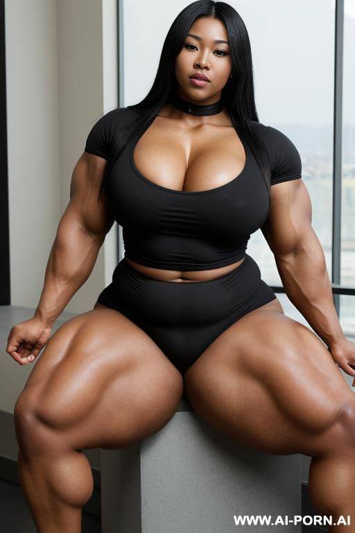 媚黑人妻, massive huge fat big obese muscled bulked up thighs - #main