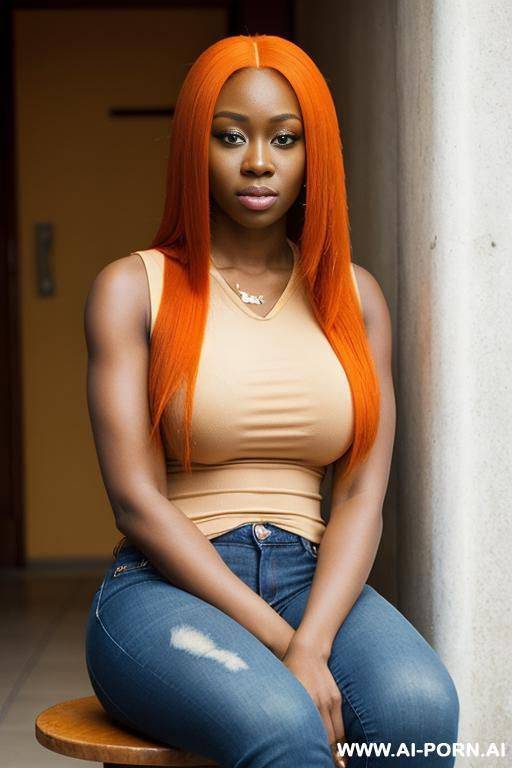 long orange hair - #main