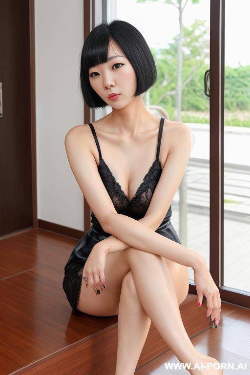 house! barefoot! my korea wife! sits - #main