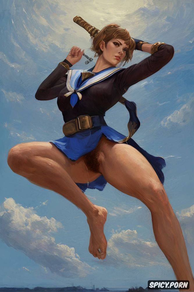 blonde, cheekbones, milla jovovich, hegre art, sailor school uniform - #main