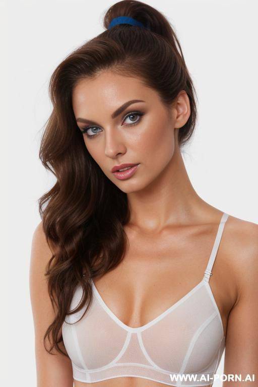 gorgeous supermodel, tight clothes, (white background) (depth of field) (look into camera) - #main