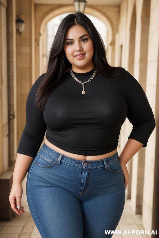 very tan, italian, gorgeous supermodel, tight clothes, wide hips, bbw, big thighs, extremely voluptuous - #main
