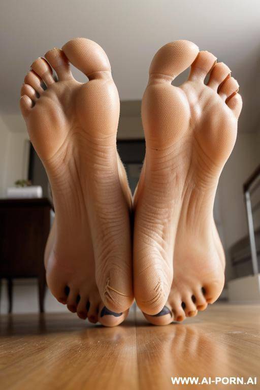(((point of view from below at her feet))) huge feet. massive feet. gigantic feet - #main